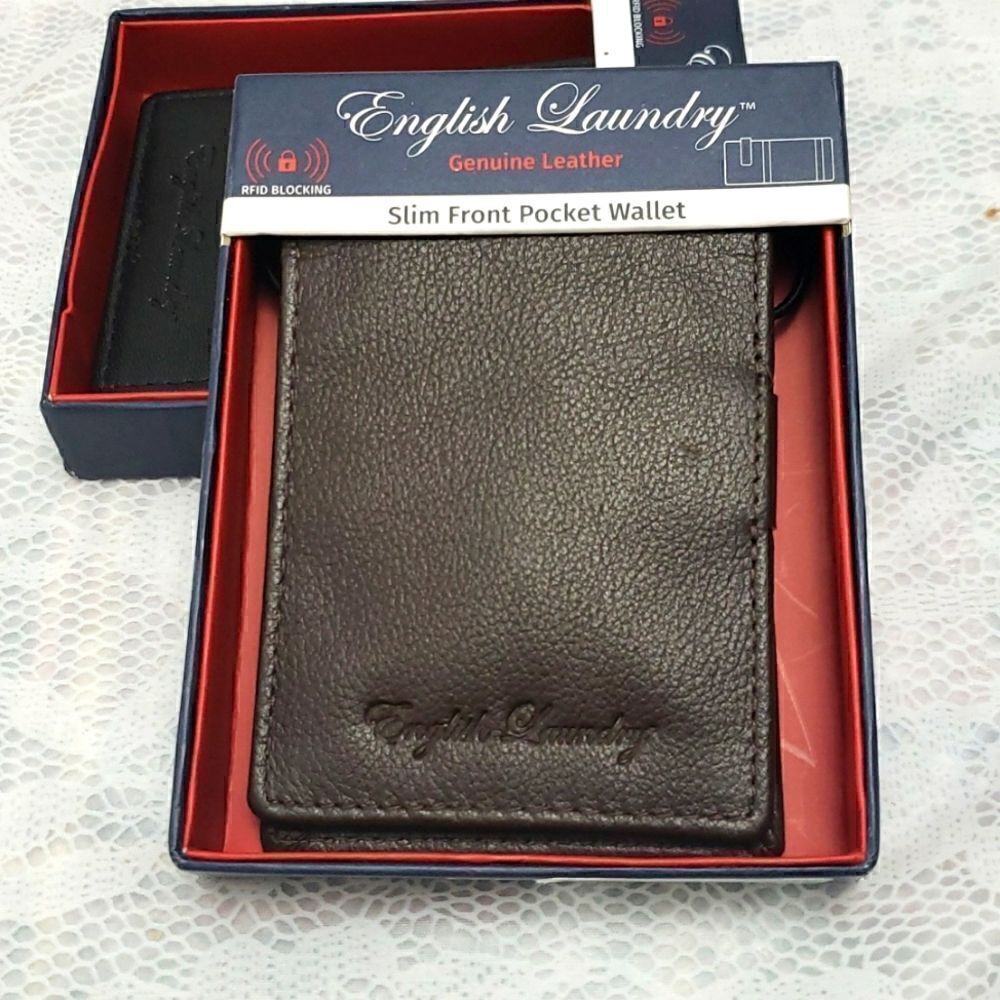 English Laundry Money Clip Wallet New